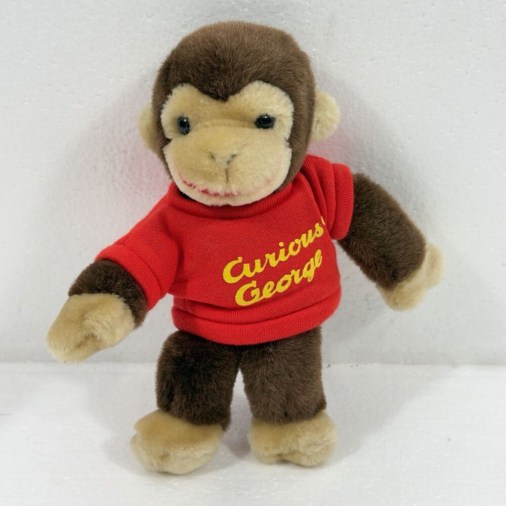 Vintage Curious George Plush Stuffed Animal Gund 1990 8 Inches Tall Thailand